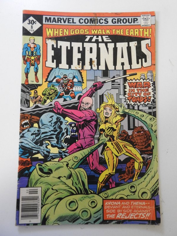 The Eternals #8 (1977) VG Condition moisture stain