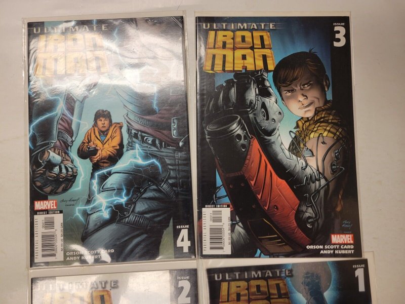 4 Ultimate Iron Man Marvel Comic Books #1 2 3 4 81 RC2