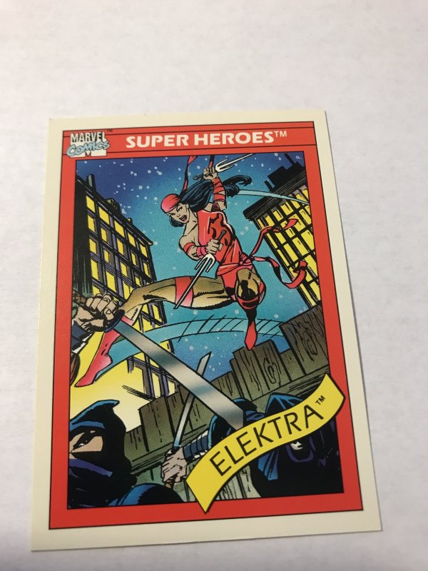 ELECTRA #49 : 1990 Marvel Universe Series 1 card, NM/M high grade, Daredevil