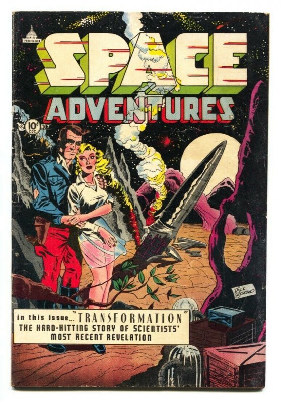 Space Adventures #7 Sex change story-Transformation- Rare Charlton VG+