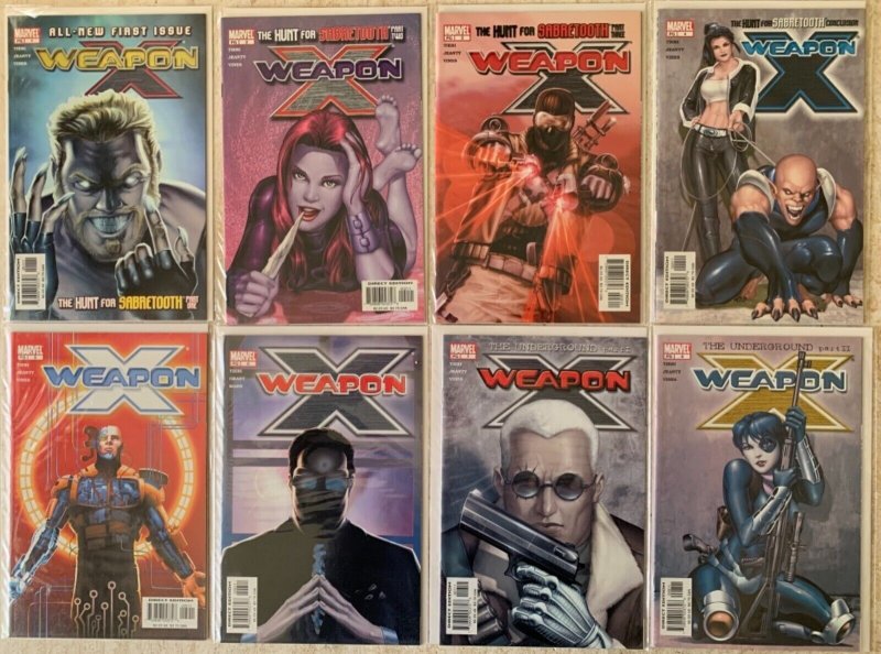 WEAPON X 1-20, 22-28 + WEAPON X 1-4 (1995) + 5 DRAFT ONE-SHOTS | 35 TOTAL