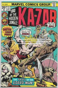 Ka-Zar (vol. 2, 1974) #13 GD Hama/Kida, Kane cover