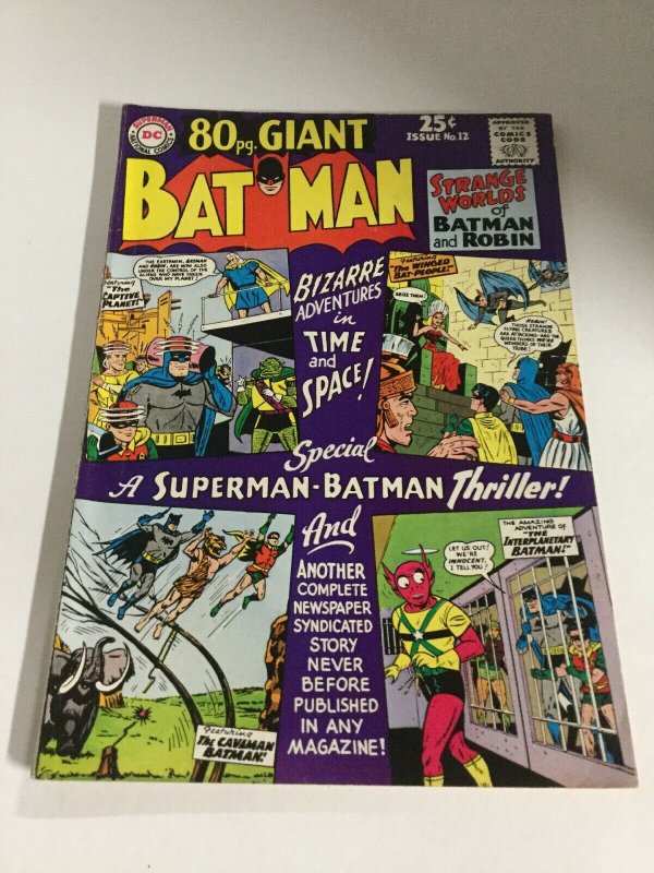 80 Page Giant Batman 12 Vf Very Fine 8.0 Marvel Comics Silver Age