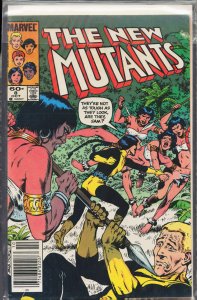 The New Mutants #8 Newsstand Edition (1983) New Mutants [Key Issue]