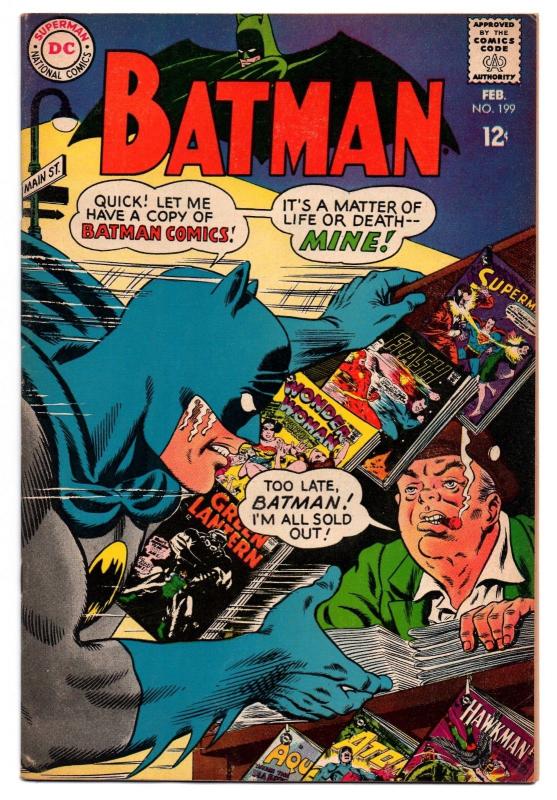 Batman #199 (Feb 1968, DC) - Very Fine/Very Fine-