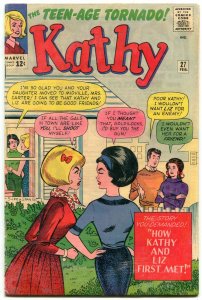 Kathy #27 1964- Marvel Humor- Stan Goldberg Origin issue Final issue FN