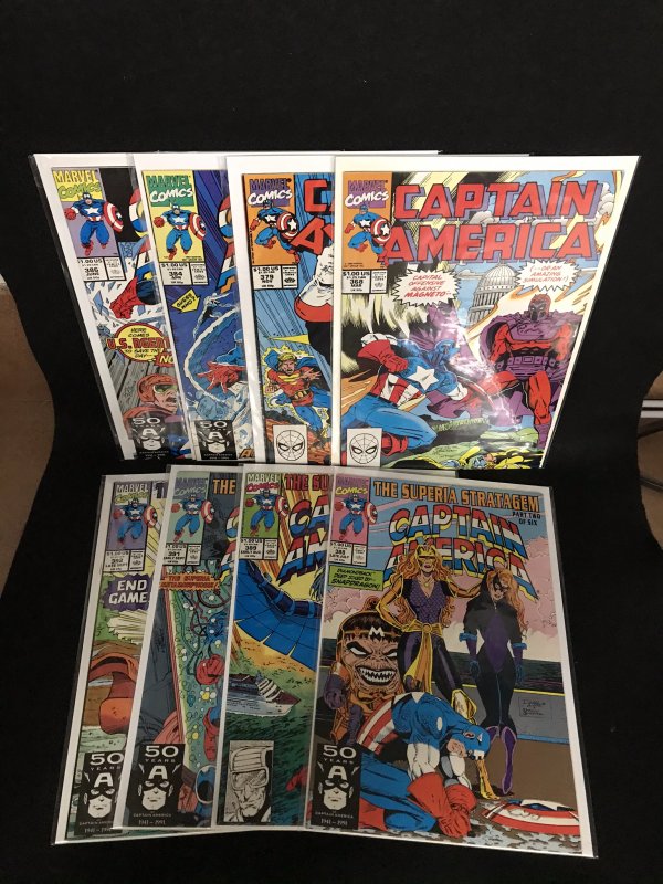 8 Issue Lot Captain America 392,391,389,388,386,384,379,368 (Marvel) VF/NM Avg