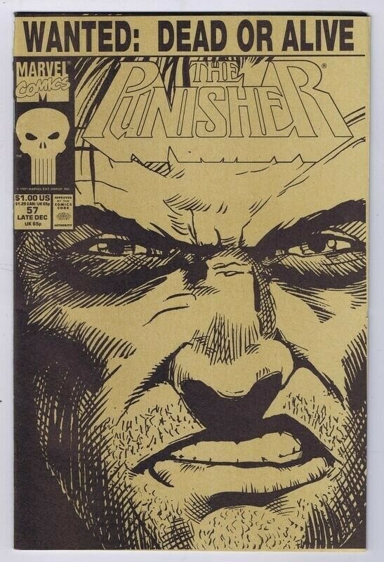 Punisher #57 ORIGINAL Vintage 1991 Marvel Comics