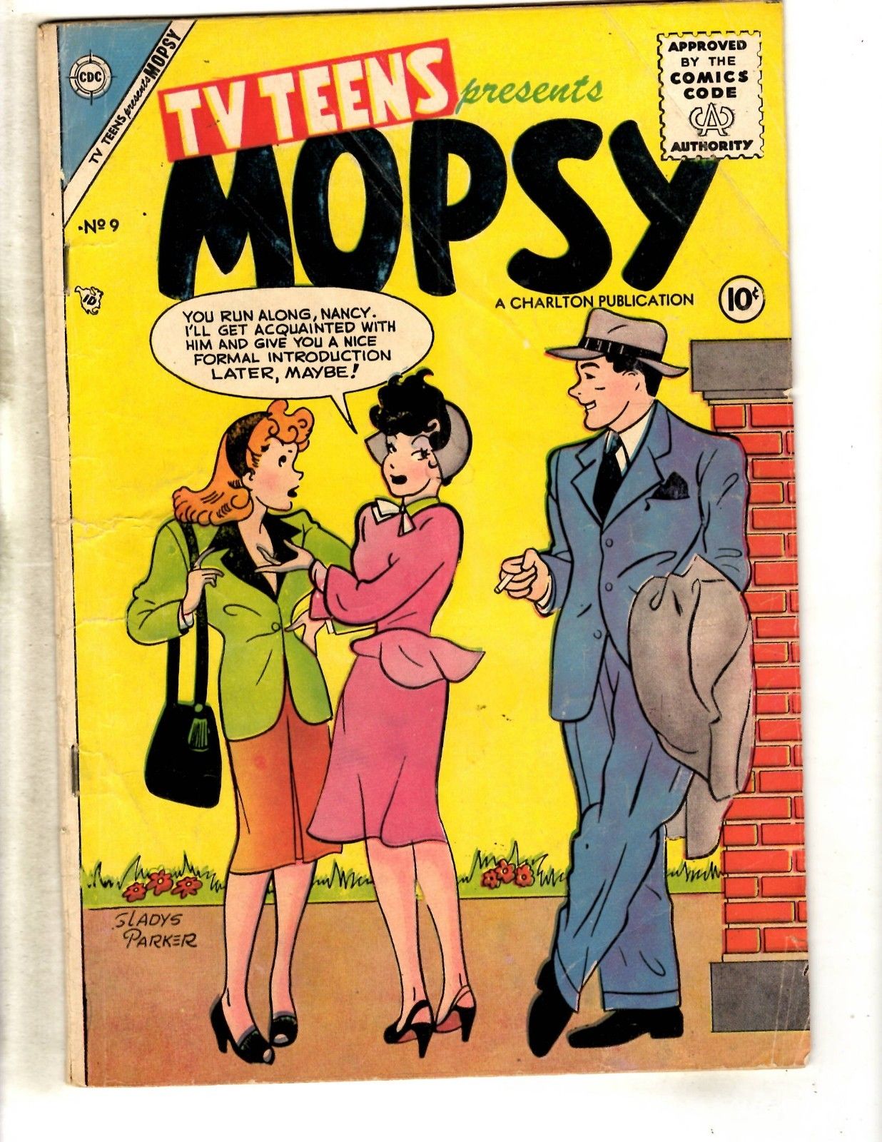 TV Teens Presents Mopsy 9 FN Charlton Silver Age Comic Book Teen