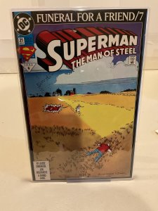 Superman: The Man of Steel #21  1993  Funeral for a Friend!