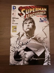 Superman Unchained (2013) #1 SDCC B&W Variant Signed Scott Williams No COA NM-