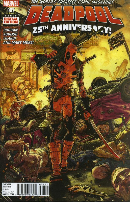 Deadpool (5th Series) #7 VF/NM ; Marvel | 25th Anniversary