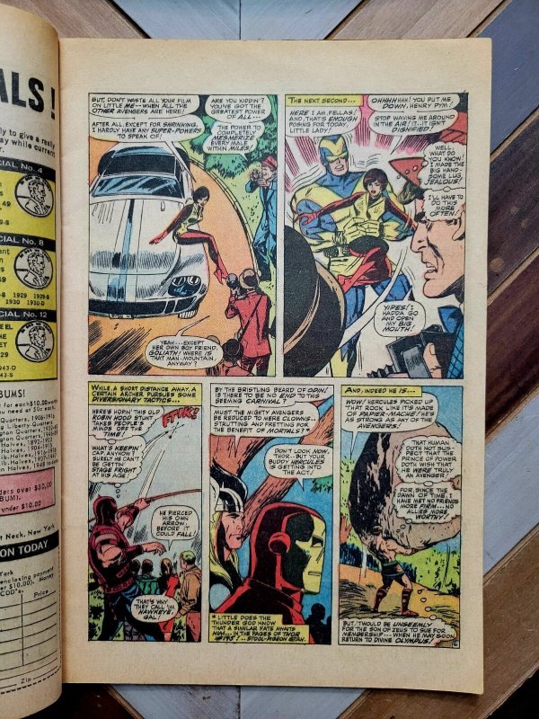 AVENGERS #45 GD+ 2.5 (Marvel 1967) Super-Adaptoid, HERCULES Joins BUSCEMA + HECK