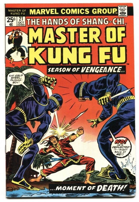 Master of Kung Fu #21 1974 comic book Marvel VF