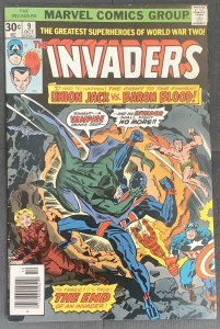 Invaders #9 (1976, Marvel) Union Jack vs. Baron Blood. VF-