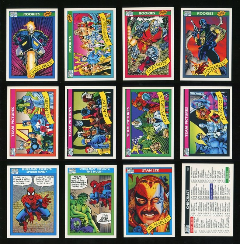 1990 Marvel Comics Card Set MINT