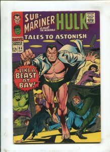 Tales to Astonish #84 - Hulk + Sub-Mariner (6.5/7.0) 1966