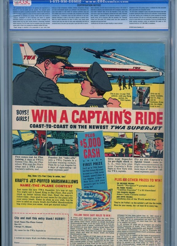 Porky Pig 72  CGC 9.6 from 1960!  File Copy! High Grade Silver!