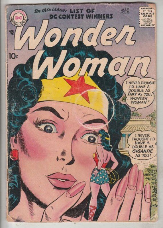 Wonder Woman #90 (May-57) VG+ Affordable-Grade Wonder Woman