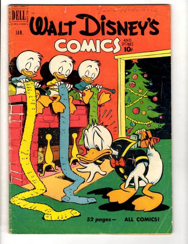 Walt Disney's Comics & Stories # 124 VG/FN Dell Comic Book Donald Nephews JL10