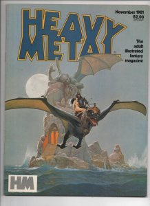 HEAVY METAL Magazine November 1981, VF+,Chaykin Jeff Jones Suydam 1977 series