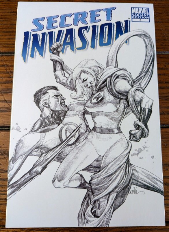 Secret Invasion #5 1:75 NM Leinil Francis Yu Sketch Variant MCU HTF item!