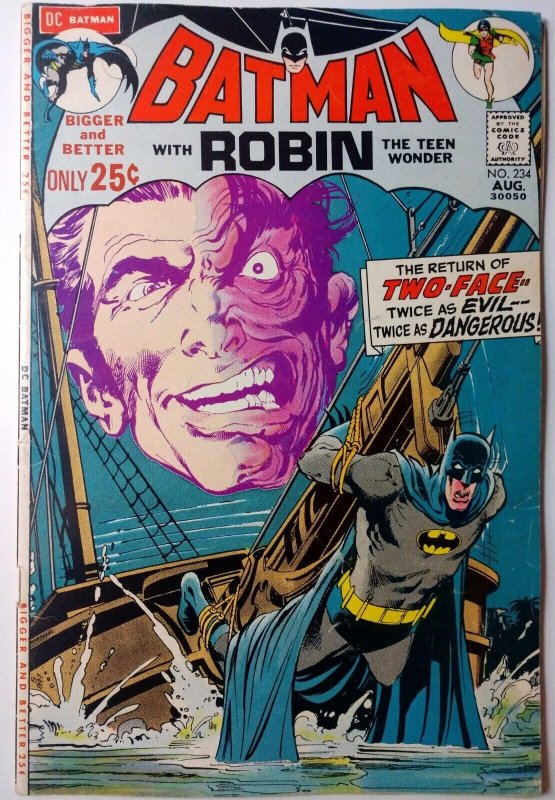 Batman #234 (1971) Reintroduction of Two-Face | Comic Books - Bronze Age,  DC Comics, Batman, Superhero / HipComic