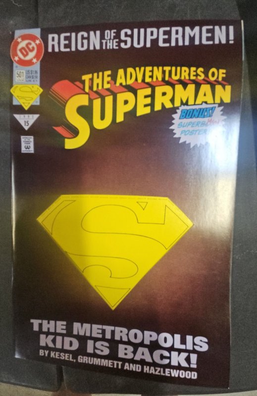 Adventures of Superman #501 Die-cut cover (1993)