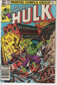 The Incredible Hulk #274 Newsstand Edition (1982)