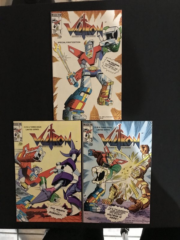 Voltron #1 2 3 (1985). HIGH GRADE