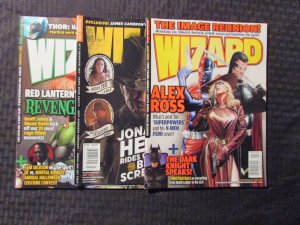 2008/10 WIZARD Magazine LOT of 3 Aug Nov July VF 8.0 ALex Ross Jonah Hex