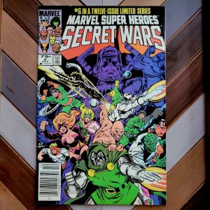 Marvel Secret Wars #6 VF+ (1984) NEWSSTAND 1st cameo Spider-Woman (Carpenter)