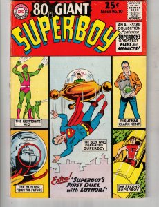 80 Page Giant #10 (1965) FN Mid-Grade Superboy Annual K.Kid! Origin Lex Luthor!
