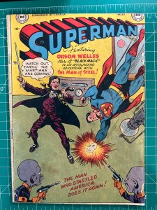 Superman #62 (1950) GD Canadian variant. Orson Welles appearance