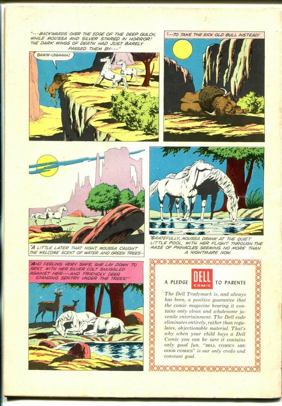 Lone Rangers Famous Horse Hi-Yo Silver-#15 1955-Dell-painted cover-VF