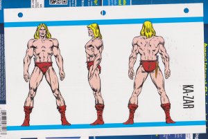 Official Handbook of the Marvel Universe Sheet- Ka-Zar