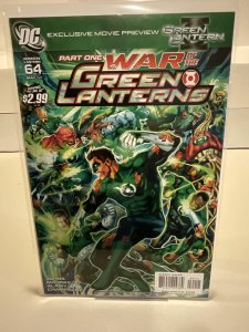 Green Lantern #64  2011  Geoff Johns!  War of the GLs!