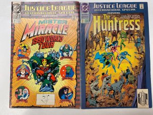 5 DC comic books Justice League International Special #1 2 #10 11 2 KM17