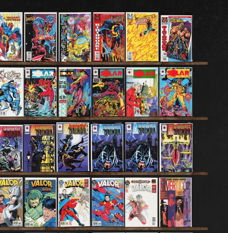 Huge Lot 150+ Comics with Shadowman, Warchild, Action Comics, Valor & More!