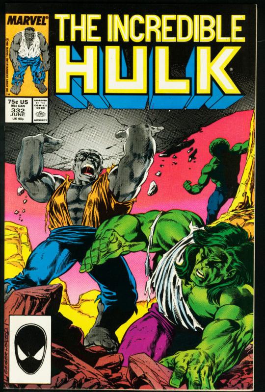 INCREDIBLE HULK #332-THIRD MCFARLANE ISSUE VF/NM