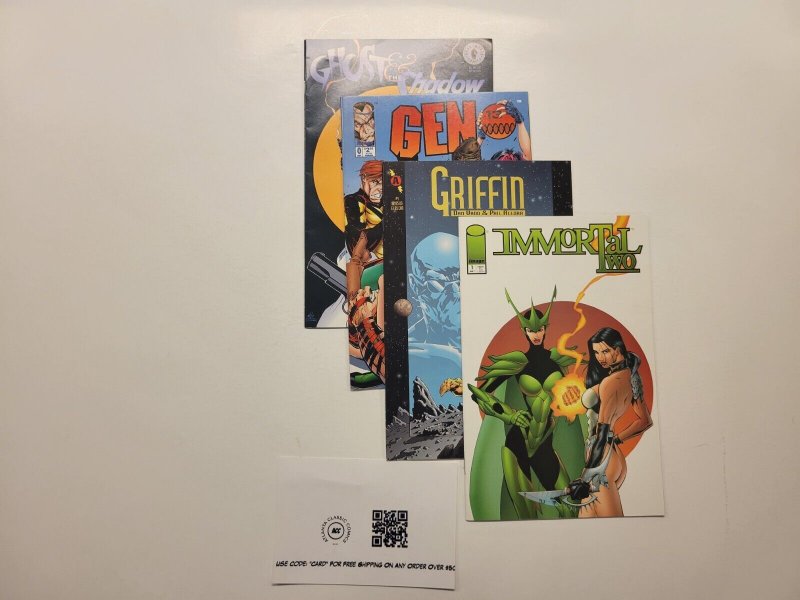 4 Image Comics #1 Immortal Two  #0 Gen 3 #1 Griffin #Ghost The Shadow 50 TJ10