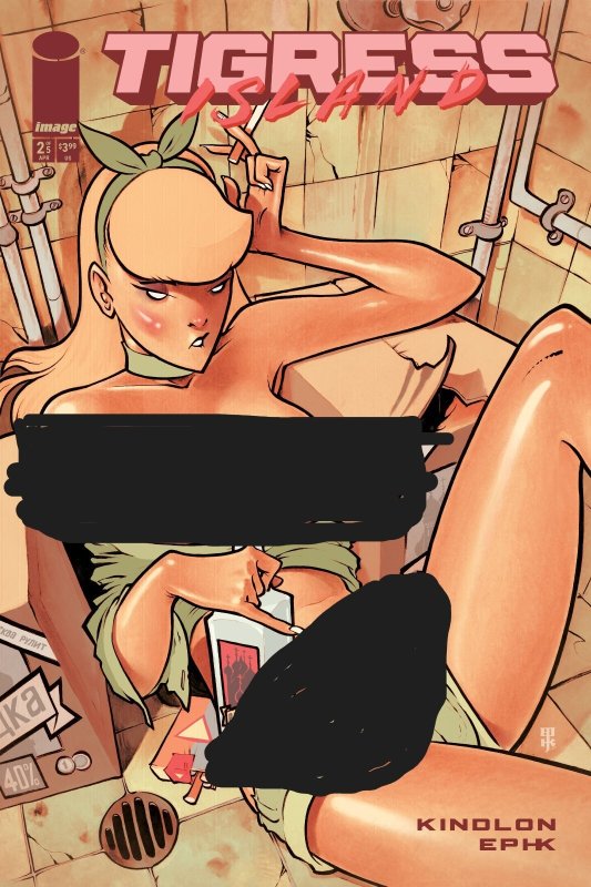 Tigress Island #2 EPHK NSFW Sealed Polybagged Variant Cover Near Mint