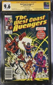 West Coast Avengers(1985) # 1 (CGC 9.6) Signed Al Milgrom*Canadian Price Variant