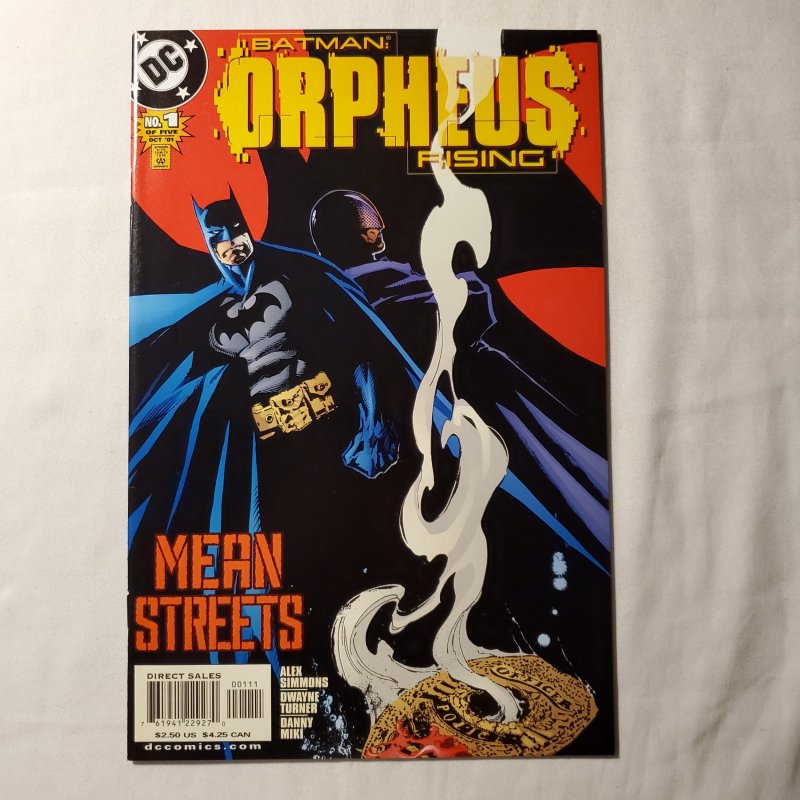 Batman Orpheus Rising 1 Very Fine Cover by Dwayne Turner