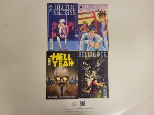 4 Image Comics #1 2 Helter Skelter + #3 Hellshocked + #3 Hell Yeah 80 TJ29