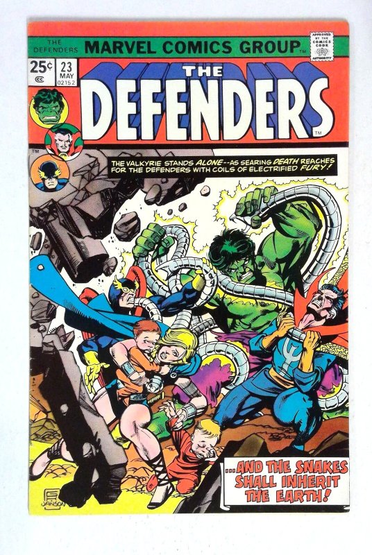 Defenders #23 Valkyrie Hulk Doctor Strange Marvel (1975) VG