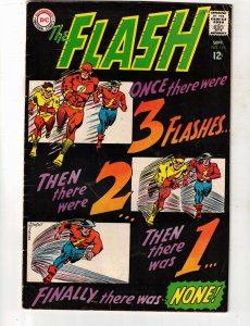 The Flash #173 (1967) Way Cool Black 3 Flash's cover! VG/FN Mid-Grade