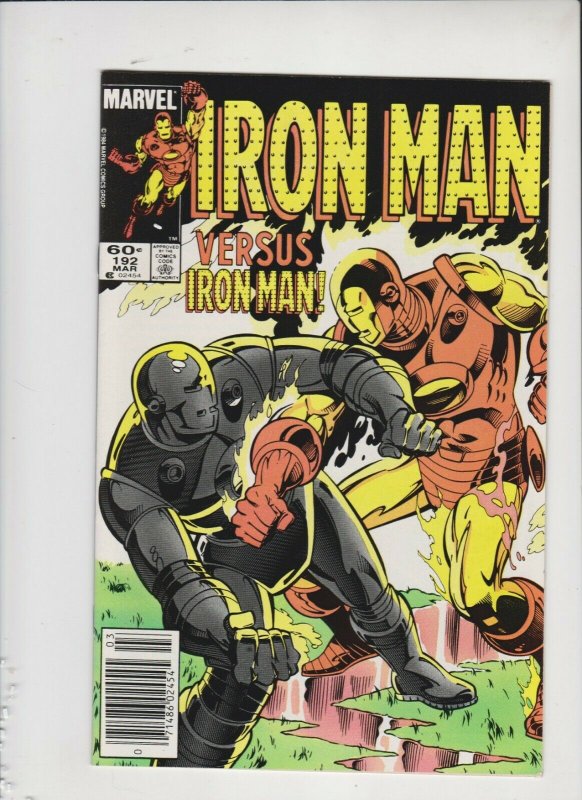 IRON MAN #192 1984 MARVEL /  IRON MAN VS IRON MAN /  NEVER READ / HIGH GRADE