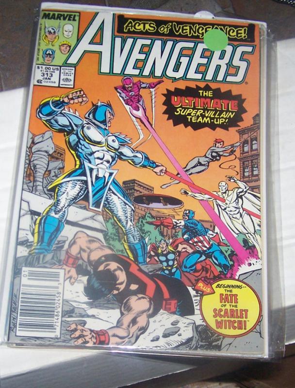 Avengers # 313 (Jan 1989 Marvel) cap  vision quasar thor acts of vengeance