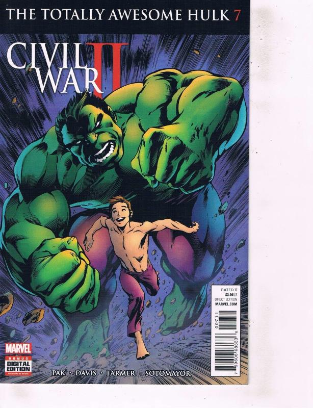 Lot Of 2 Comic Books Marvel Civil War II #1 and #7 Thor Ironman ON9